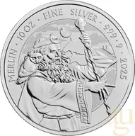 10 Unzen Silbermünze Myths and Legends - Merlin 2025