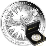 3 Unzen Silbermünze Australien Wedge Tailed Eagle 2024 - polierte Platte
