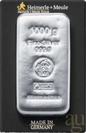 1 Kilogramm Silberbarren Heimerle + Meule
