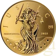 1/10 Unze Goldmünze Niue Lady Justice 2025