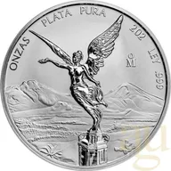 5 Unzen Silbermünze Mexiko Libertad 2024 - Reverse polierte Platte