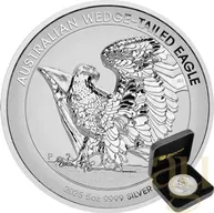 5 Unzen Silbermünze Australien Wedge Tailed Eagle 2025 Ultra High Relief - polierte Platte