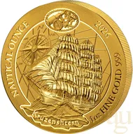 1 Unze Goldmünze Ruanda Nautical Serie - Kruzenshtern 2026