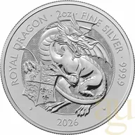 2 Unzen Silbermünze Tudor Beasts Royal Dragon 2026