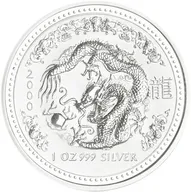 1 Unze Silbermünze Australien Lunar I Drache 2000