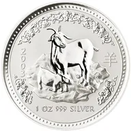 1 Unze Silbermünze Australien Lunar I Ziege 2003