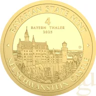 1/25 Unze Goldmünze Bayern Thaler - Schloss Neuschwanstein 2025