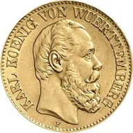 10 Mark Goldmünze Karl König von Württemberg
