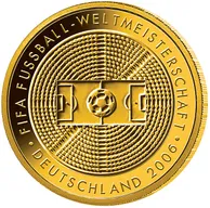 1/2 Unze Goldmünze - 100 Euro 2005 Fußball WM 2006 (A)