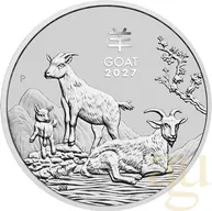 2 Unzen Silbermünze Australien Lunar III Ziege 2027