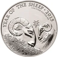 1 Unze Silbermünze Lunar Serie UK Schaf 2015