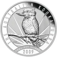 2 Unzen Silbermünze Australien Kookaburra 2009