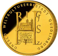 1/2 Unze Goldmünze - 100 Euro Quedlinburg 2003 (A)