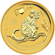 1 Kilogramm Goldmünze Australien Lunar II Affe 2016