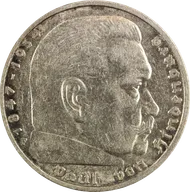 5 Reichsmark Silbermünze Hindenburg