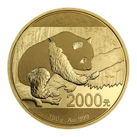 150g Goldmünze China Panda 2016 - proof