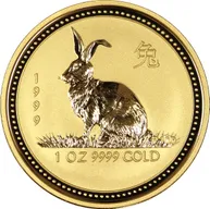 1/20 Unze Goldmünze Australien Lunar I Hase 1999