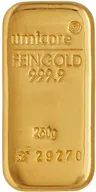 250 Gramm Goldbarren Umicore