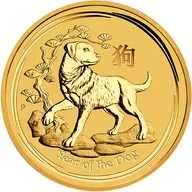1 Kilogramm Goldmünze Australien Lunar II Hund 2018