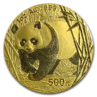 1/10 Unze Goldmünze China Panda 2002