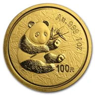 1/10 Unze Goldmünze China Panda 2000
