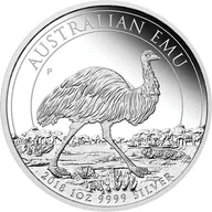 1 Unze Silbermünze Australien Emu 2018 - polierte Platte
