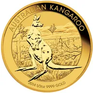 1/2 Unze Goldmünze Australien Känguru 2014