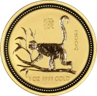 2 Unzen Goldmünze Australien Lunar I Affe 2004
