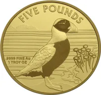 1 Unze Goldmünze Alderney Puffin Papageitaucher 2019
