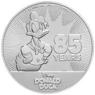 1 Unze Silbermünze Niue Donald Duck 85 Jahre Jubiläum 2019