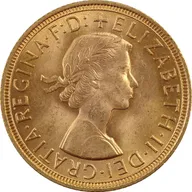 1 Pfund Goldmünze Sovereign Elisabeth Haarband