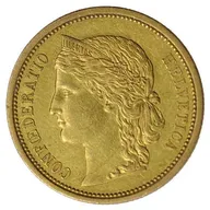 20 schweizer Franken Goldmünze Helvetia