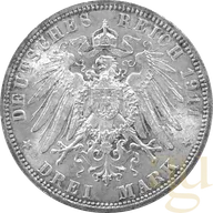 3 Mark Silbermünze Kaiserreich verschiedene