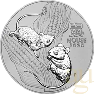 10 Kilogramm Silbermünze Australien Lunar III Maus 2020