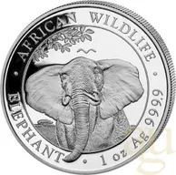 1 Unze Silbermünze Somalia Elefant 2021