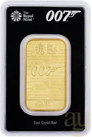 31,1 Gramm Goldbarren The Royal Mint - James Bond 007 - No Time To Die