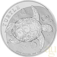 1 Unze Silbermünze Niue Schildkröte 2021