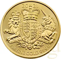 1 Unze Goldmünze Großbritannien Royal Arms 2021