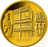 1/2 Unze Goldmünze - Säulen der Demokratie - 100 Euro Recht 2021 (A)