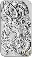 1 Unze Silbermünze Perth Mint Rectangular Dragon 2021
