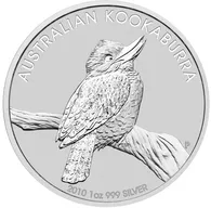 1 Unze Silbermünze Australien Kookaburra 2010