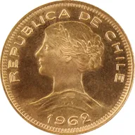 100 Pesos Goldmünze Chile Liberty