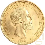 20 Kronen Goldmünze Schweden Oscar II.