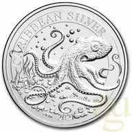 1 Unze Silbermünze Barbados Octopus 2021
