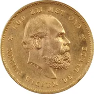 10 Gulden Goldmünze Willem III