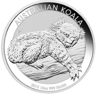 10 Unzen Silbermünze Australien Koala 2012