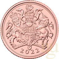 1/2 Pfund Goldmünze Sovereign Elisabeth 2022