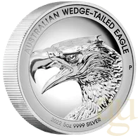 5 Unzen Silbermünze Australien Wedge Tailed Eagle 2022 Ultra High Relief - polierte Platte