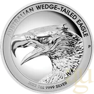 1 Unze Silbermünze Australien Wedge Tailed Eagle 2022 Ultra High Relief - polierte Platte