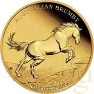 1 Unze Goldmünze Australien Brumby 2022 - polierte Platte